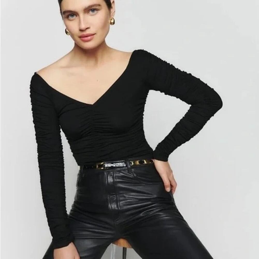 Reformation | Leonora Knit Top – Black